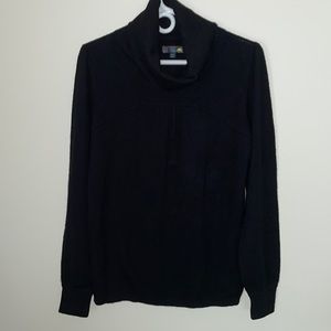 C & C California Cashmere Turtleneck/Cowl neck Sweater Black Size M
